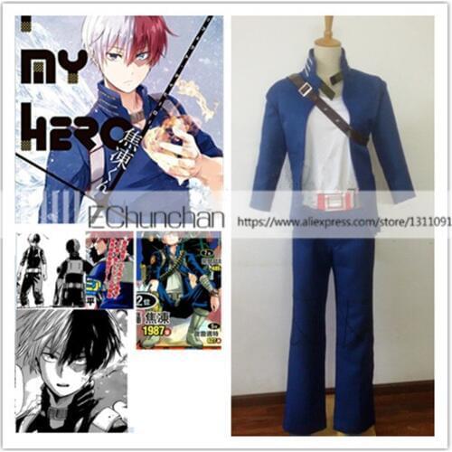 My Hero Academia Boku no Hero Academia Shouto Todoroki Cosplay Costume Custom Any Size
