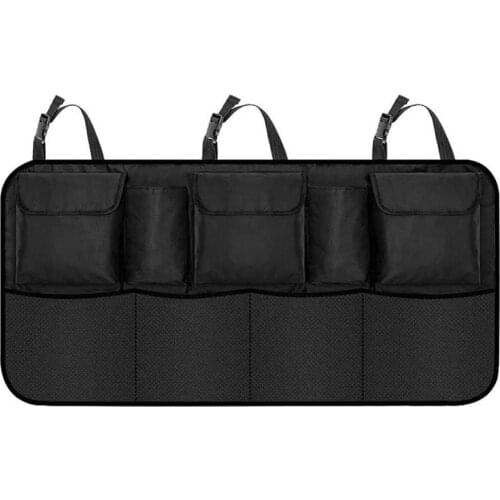 Washable Car Rear Seat Back Hanging Bag Oxford Cloth Waterproof Storage Bag Hanging Bag Net Pocket Childcare Storage Box