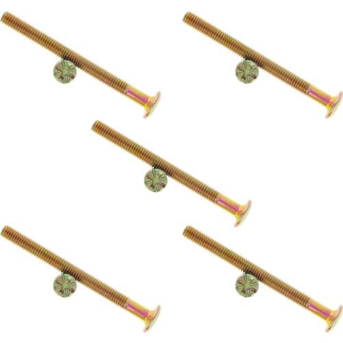 MroMax 4/5/8/10pcs Hammer Screws M6*13 Thread Length 58mm Carbon Steel Galvanized Thread Inner Hexagon Hardware Fastener Screws