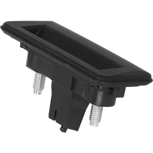 License Plate araba aksesuar Rear Trunk Door Handle Tailgate Lock Pull 5J0827566E Fit for Skoda Fabia/Roomster/Superb/Yeti