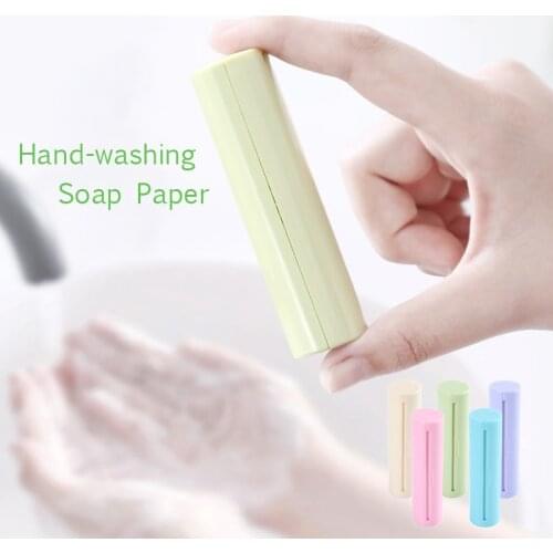New Hand Wash Paper Soap Pull Type Soap Roll Flakes Travel Portable Scented Slice Bath Skin Care Soap