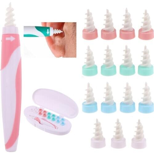 New cerumen Wax Removal Tool Soft Spiral Ear Cleaning for Ear Wax Removal Ear Cleaner Ears Plugs Spirals Earwax removal tool set