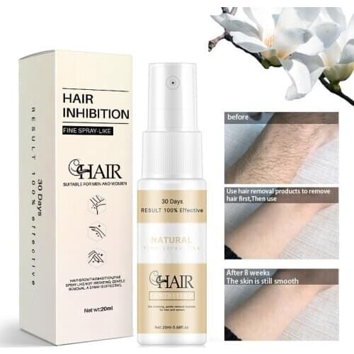 New Hair Growth Inhibition Facial Stop Growth Spray Face Legs Body Permanent Hair Stop Growth Spray