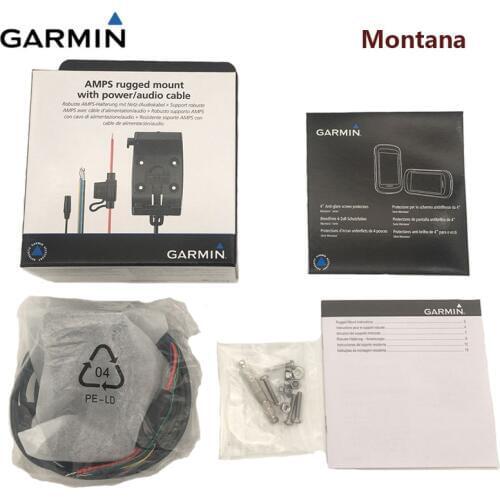 Original Garmin Montana 600 650 650t motorcycle heavy machine bracket with power cord audio interface