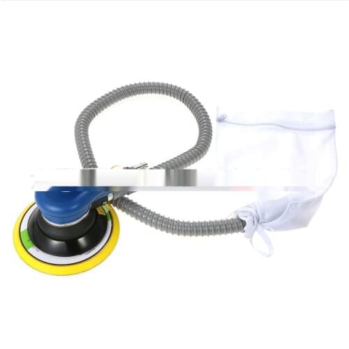 6-inch Pneumatic Grinder Round Sticky Disc Polishing Grinding Waxing Machine Dry Grinding Glaze Sander With Dust Bag