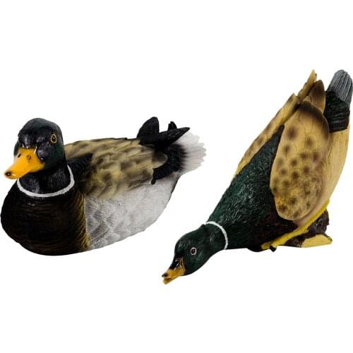 Duck Decoy Floating Duck Statue Decoration Pond Resin Ornament Ducks Mallard Animals Statues Ornament for Pond Indoor Outdoor