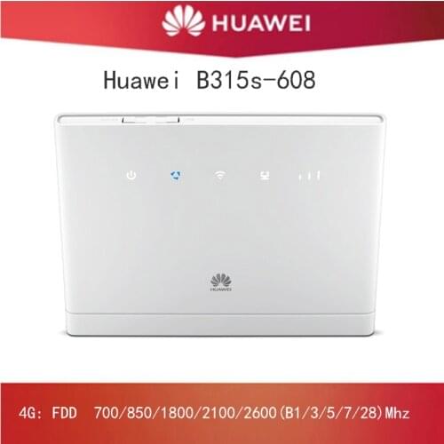 Unlocked HUAWEI B315s-608 CPE 150Mbps 4G LTE FDD Wireless Gateway Wifi Router With Antenna