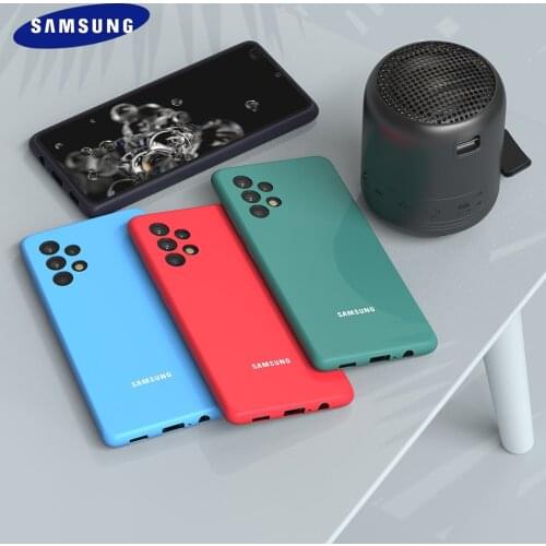 Samsung Galaxy A32 4G 5G Case Liquid Silicone Cover TPU Silky Soft-Touch Full Protective For A 32 SM A325F A326B