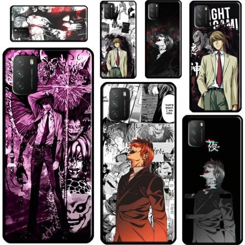 Light yagami DEATH NOTE For POCO X3 Pro M3 F1 F2 F3 Phone Case For Xiaomi Mi 11 Lite 9 10 A3 Mi 11 Ultra 10T Pro