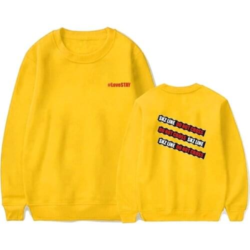 Straykids Sweater Album 1st LoveSTAY SKZ-X Korean Kpop Unisex Long-Sleeve Loose Oversize Crewneck Streetwear Pullover Sweatshirt
