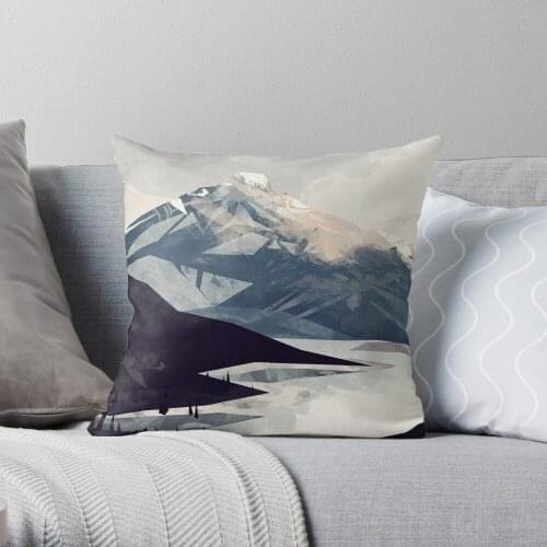 Calming Mountain Throw Pillow Cushion Cover Polyester throw pillows case on sofa home living room car seat decor 45x45cm