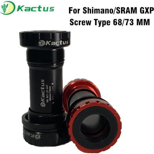 Screw/Thread Type Ceramic Bearing Bike Bottom Bracket Axis BB For Shimano/SRAM GXP Waterproof BSA 68/73mm Bicycle Accessories