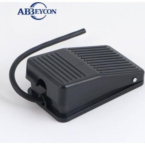 1PCS Foot Switch Pedal On Off With Wire 10cm Plastic Shell Waterproof High Quality Treadle Switch FS-1 Control Switch 10A 380V
