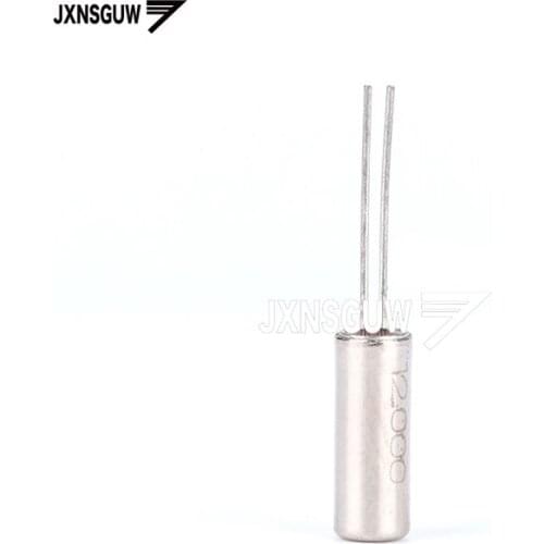 10PCS crystal 3*8 cylindrical 12MHz 10ppm 12.5PF 2 foot quartz crystal 12M passive crystal