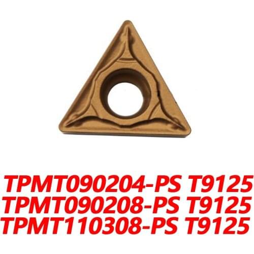 100% Original TPMT TPMT090204 PS T9125 TPMT090208 PS TPMT110308 CNC lathe Insertion Carbide Insert Processing Of Steel Efficient
