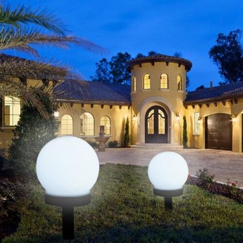 LED Solar Outdoor Garden Road Lighting Lawn Water-proof Plug-in Energy-saving Lamp Spherical Lighting UK 2/4/6pcs
