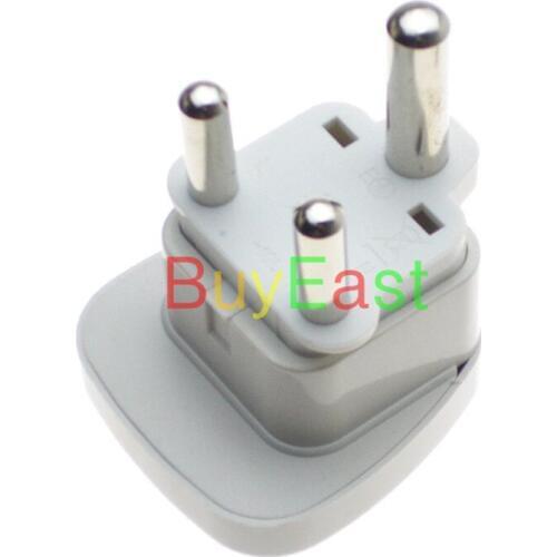 2 X Big South Africa Travel Adapter Type M 8.7mm Old English Convert US EU AU GB ' Safety Shutter