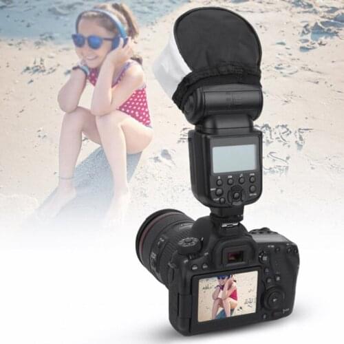 2pcs Softbox Diffuser Reflector for Speedlite Flash Light Professional Photography Camera Flash Accessory