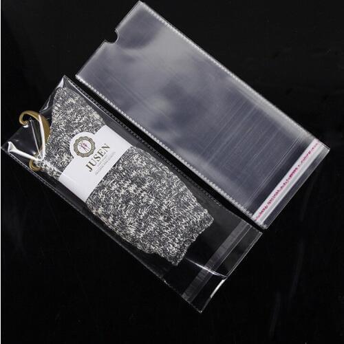 2000pcs/lot 3 Size Opp Transparent Packaging Plastic Package Bags Self Adhesive Seal Storage bag 100pcs for socks storage
