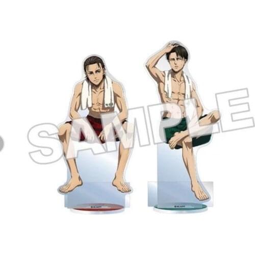 Anime Attack on Titan Rival Ackerman Eren Jäger Acrylic Stand Figure Cosplay Display Model Plate Table Decor Toy Birthday Gift