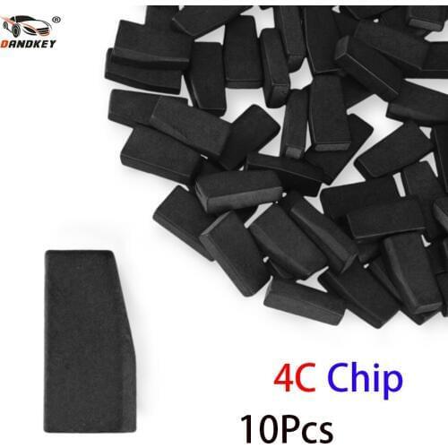 Dandkey 10x For Toyota For Ford Auto Transponder Chip Car Key Chip Carbon Ceremic Blank ID 4C Transponder Chip New Product