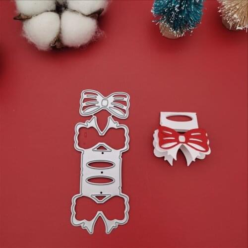 Bow Sealer Metal Cutting Dies Stitched DIY Scrapbooking Stamps Craft Embossing Die Cut Making Stencil Template New 2020