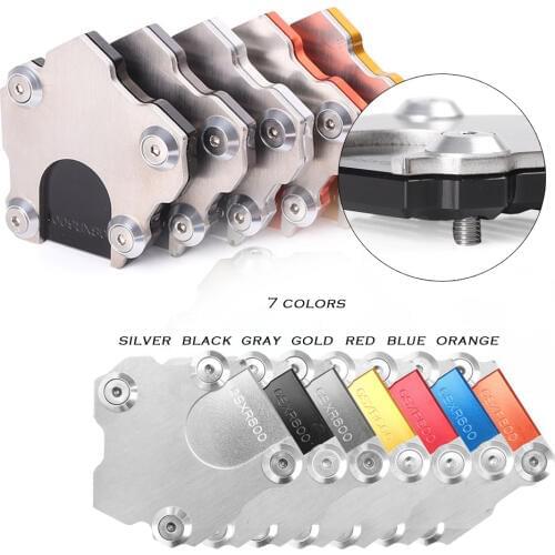 For Suzuki GSXR600 GSX-R600 Kickstand Foot Side Stand Extension Pad Enlarge Support Plate Base
