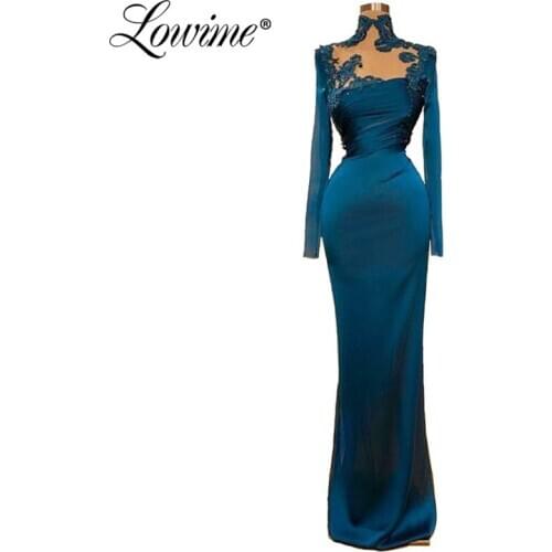 Elegant Satin Formal Dress Vestidos Plus Size Evening Dresses Custom Applique Party Gowns For Weddings Arabic Dubai Prom Dresses