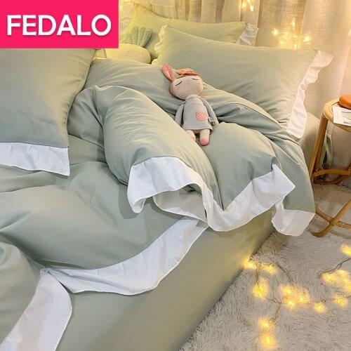 Korean girl heart bed four-piece set student princess style bedding small fresh three-piece set