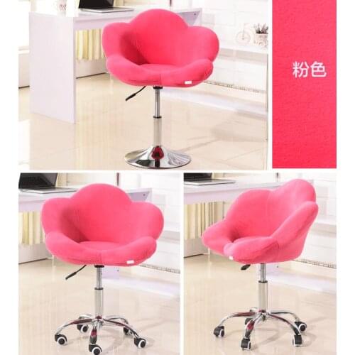 Creative cloth art computer chair lovely home office lift swivel chair bedroom sofa leisure hairdressing manicure chair