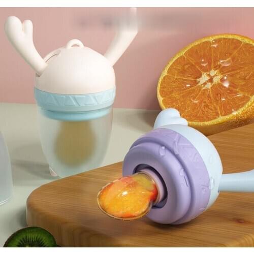 Biting bag, playing with fruits and vegetables, baby gum, baby pacifier, eating fruit, food supplement, molar stick pushing