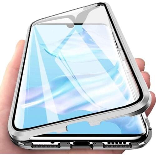 360 Full Protection Metal Magnetic Case For Oneplus 8 7 9 Pro Cases For Oneplus Nord 8T 7T Pro Double-sided Glass Bumper Cover