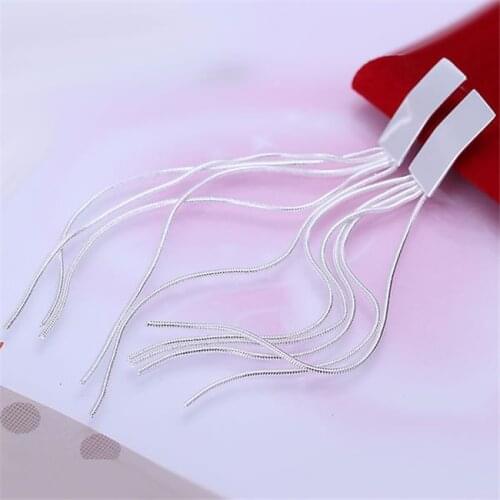 ESE095 Wholesale silver plated Engagement earrings For women Factory price 925 stamped fashion jewelry Wicker Earrings