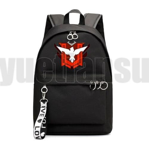 Mochila Free Fire Backpack Women Black Pink Anime Bag Laptop Bookbag Backpack School Bags for Teenage Girl Free Fire Garena