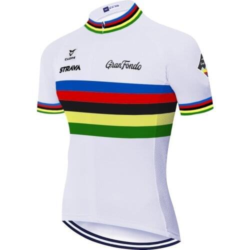 2021 Strava team cycling jersey men breathable Cycling Clothing Summer quick dry uniformes de ciclismo para hombre
