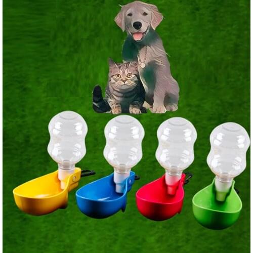 Stylish Design Sleek Pet Water Bottle Outdoor Pet Dog Feed Bowl Drink Cup Hanging Folding Kettle