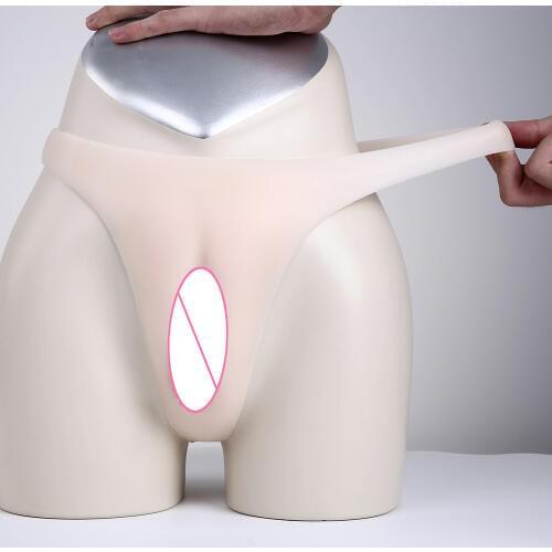 Vagina crossdresser silicone artificial penetrable fake vagina Underwear hip pant transgender Shemale Drag Queen crossdressing