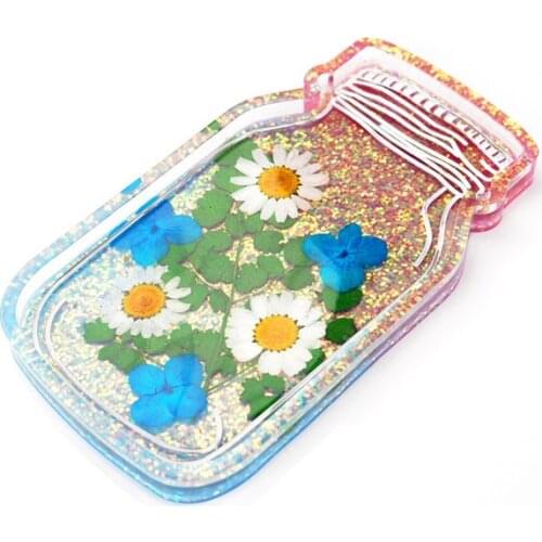 1PCS Transparent Silicone Mould Resin Decorative Craft DIY Bottle Plate Storage Storage Mold Epoxy Resin Molds For Jewelry