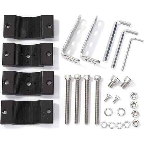 18-52mm 2X Mount Bracket Roll Cage Fog Driving Light Spotlight Universal Clamp Car Motorcycle Crash Bar Guard