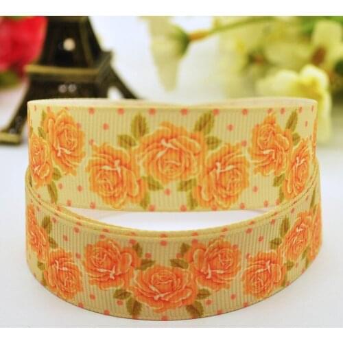 22mm 25mm 38mm 75mm Flowers Cartoon Character Printed grosgrain ribbon party decoration sewing supplies 10Y X-00114