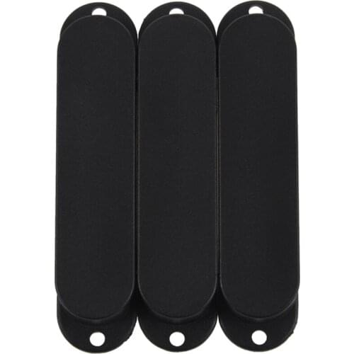 Black Closed Single Coil Pickup Covers For Fender Strat Electric Guitar