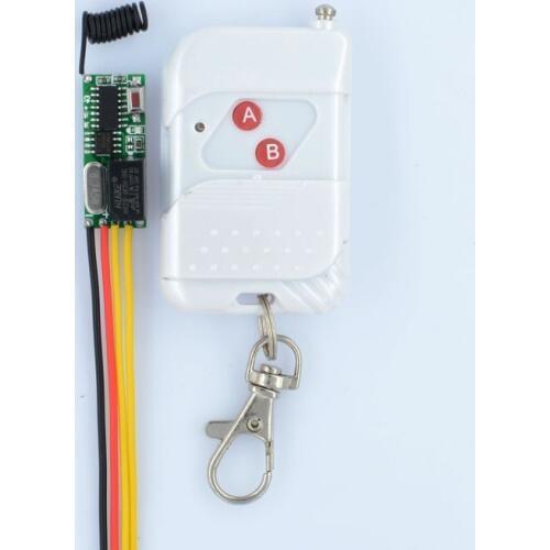 DC 5V 12V RF Wireless Radio Remote Control Switch Remote Control Lighting Mini Receiver A B Button Momentary Toggle Latched
