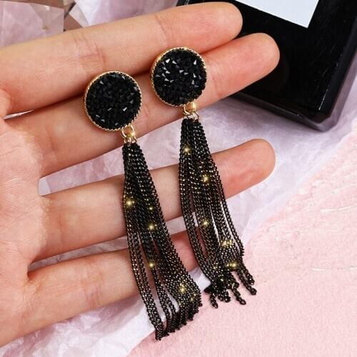 Long earrings women wholesale 925 silver needle girl heart earrings