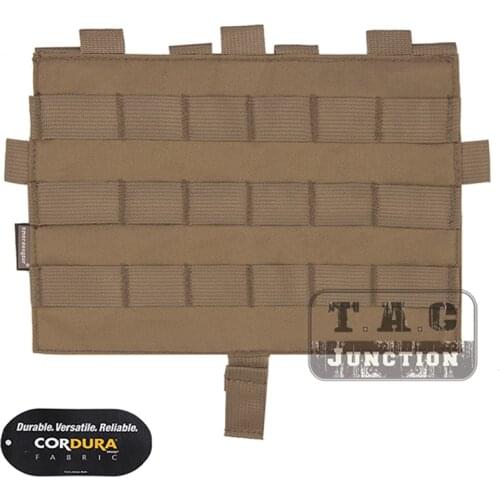 EMS Tactical Vest Modular Front Platebag For AVS & JPC 2.0 Vest CP Style Hook & Loop Detachable Front MOLLE Panel Coyote Brown