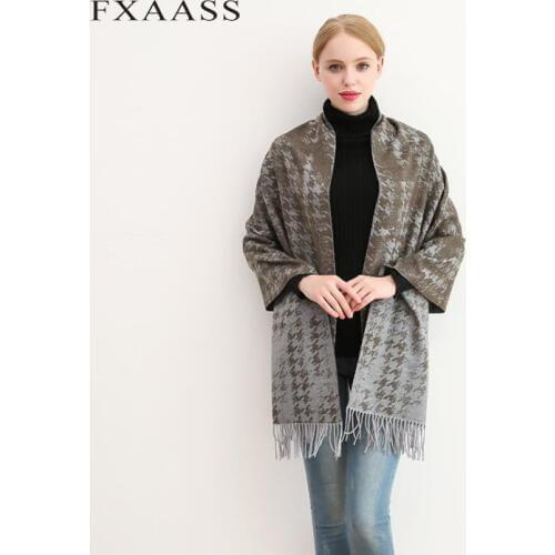 Женские шерстяные шарфы FXAASS China At AliExpress