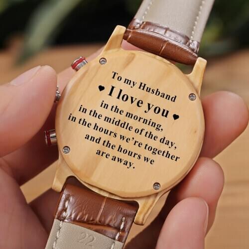 To My Gorgeous Husband Engraved What makes sense Movement watch for men and women anniversary gift for boyfriend and my man