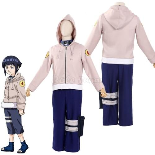 Anime Shippuuden Hinata Hyuga 2nd Generation Cosplay Costume Women Girls Party Show Clothes Jacket+Pant Suits C106M78
