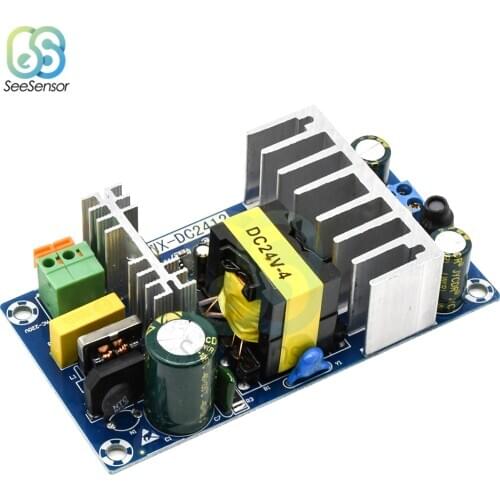 Power Supply Module AC 110v 220v to DC 24V 6A AC-DC Switching Power Supply Board Overvoltage Overcurrent Circuit Protection