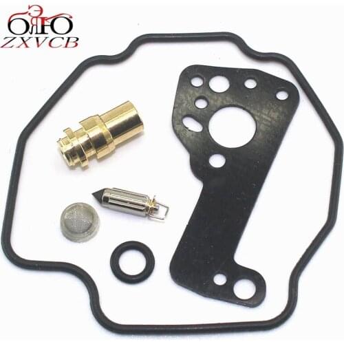 For XV400 Virago 1991-1994 XV 400 Motorcycle carburetor repair kit needle valve seat floating needle gasket parts