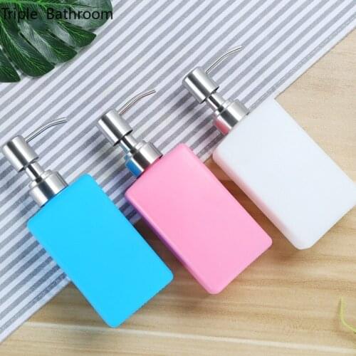 Model room bathroom set shower gel bottle bathroom glass hand sanitizer bottle Nordic sub-bottling lotion press bottle